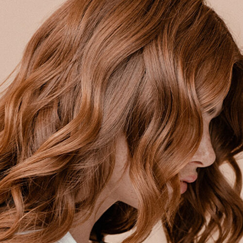 woman with smooth and shiny hair