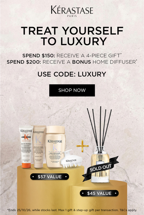 Spend $150 for a 4 piece gift and $200 for a 5 piece gift