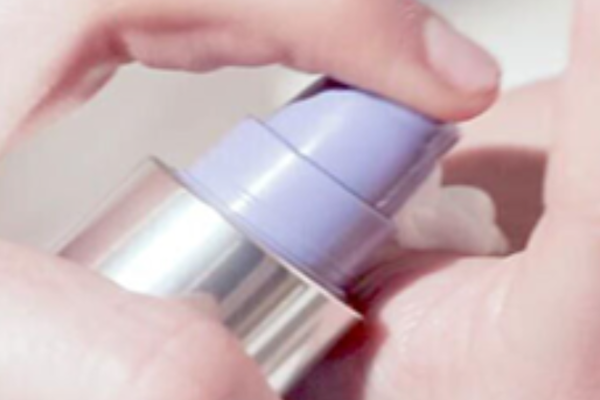 person with blue hair