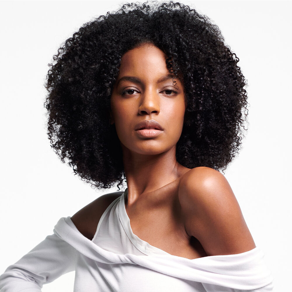 woman with smooth and shiny hair