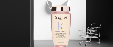 Premiere Shampoo against Parisian night scene