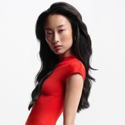 Woman with long luscious hair