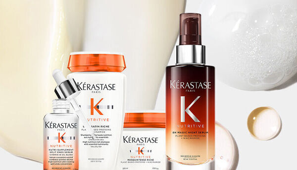 person with blue hair