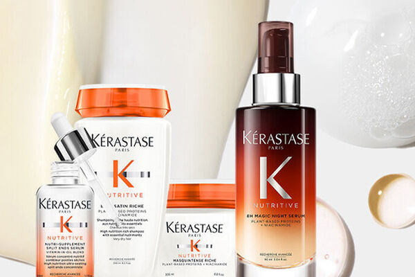 person with blue hair