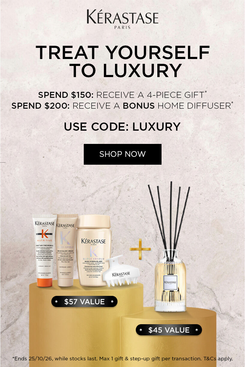 Spend $150 for a 4 piece gift and $200 for a 5 piece gift