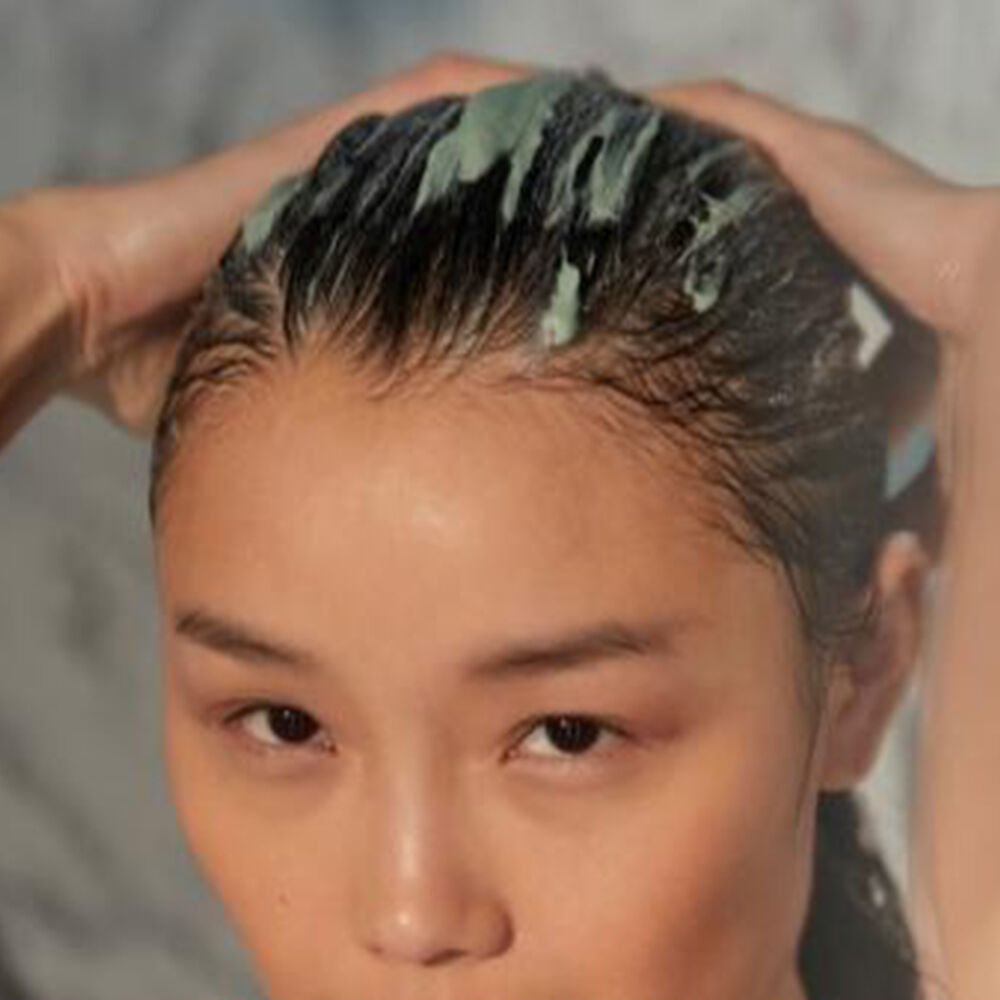 woman with smooth and shiny hair