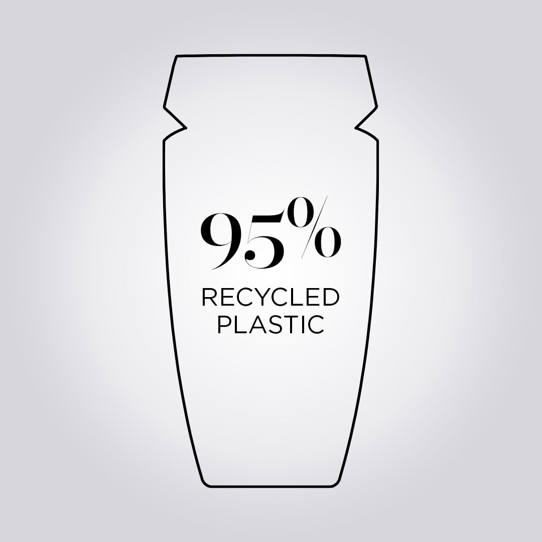  Kerastase Densifique shampoo bottles are made with 95% recycled plastic	