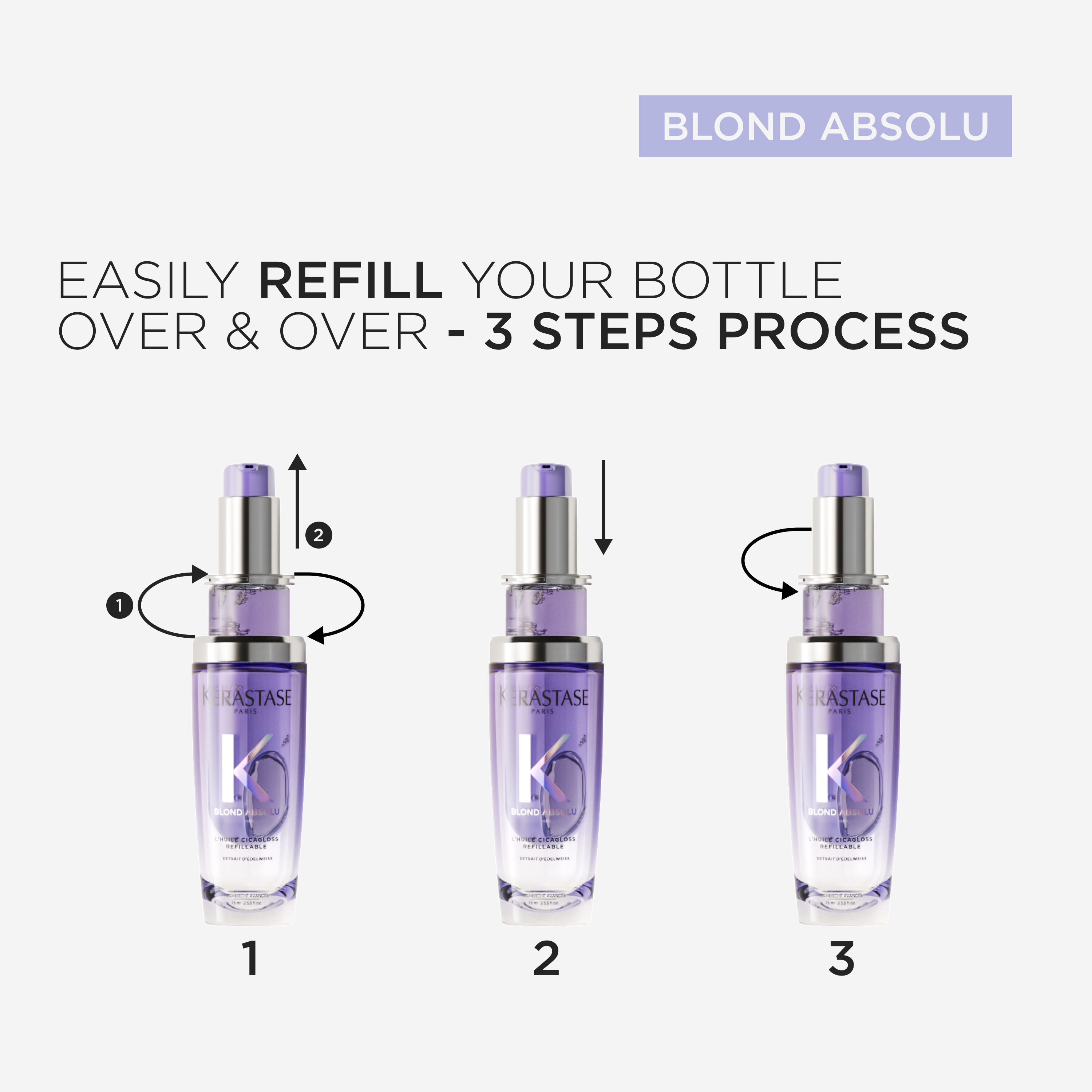 Blond Absolu Cicagloss Hair Oil Refillable