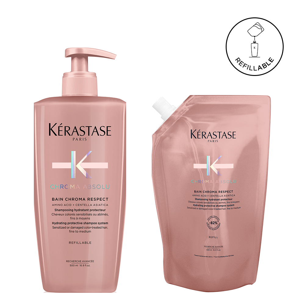 Chroma Absolu Bain Chroma Respect Refillable Duo | Kérastase Australia