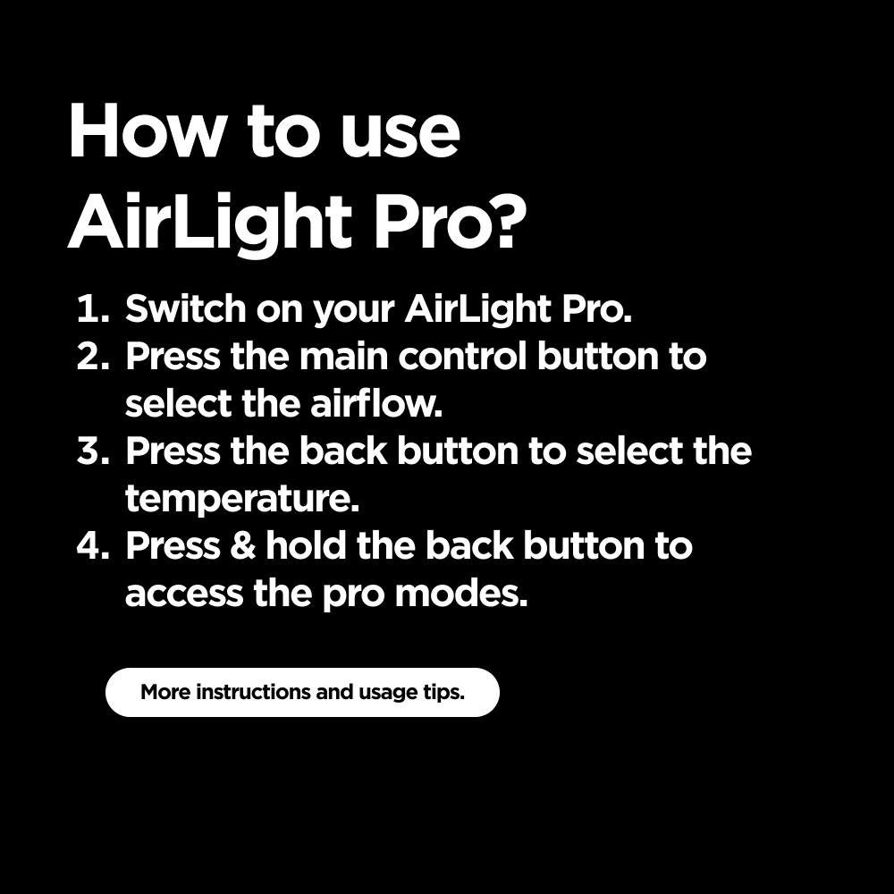 Airlight Pro Directions